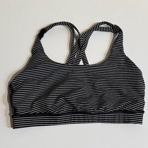 Lululemon Energy Striped Black and White Women's bra
